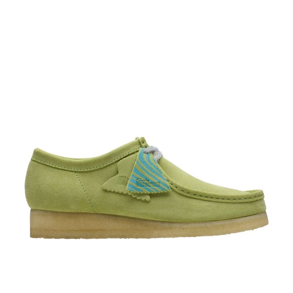 Clarks Mens Wallabee Green Shoes (NWT) - Picture 1 of 6
